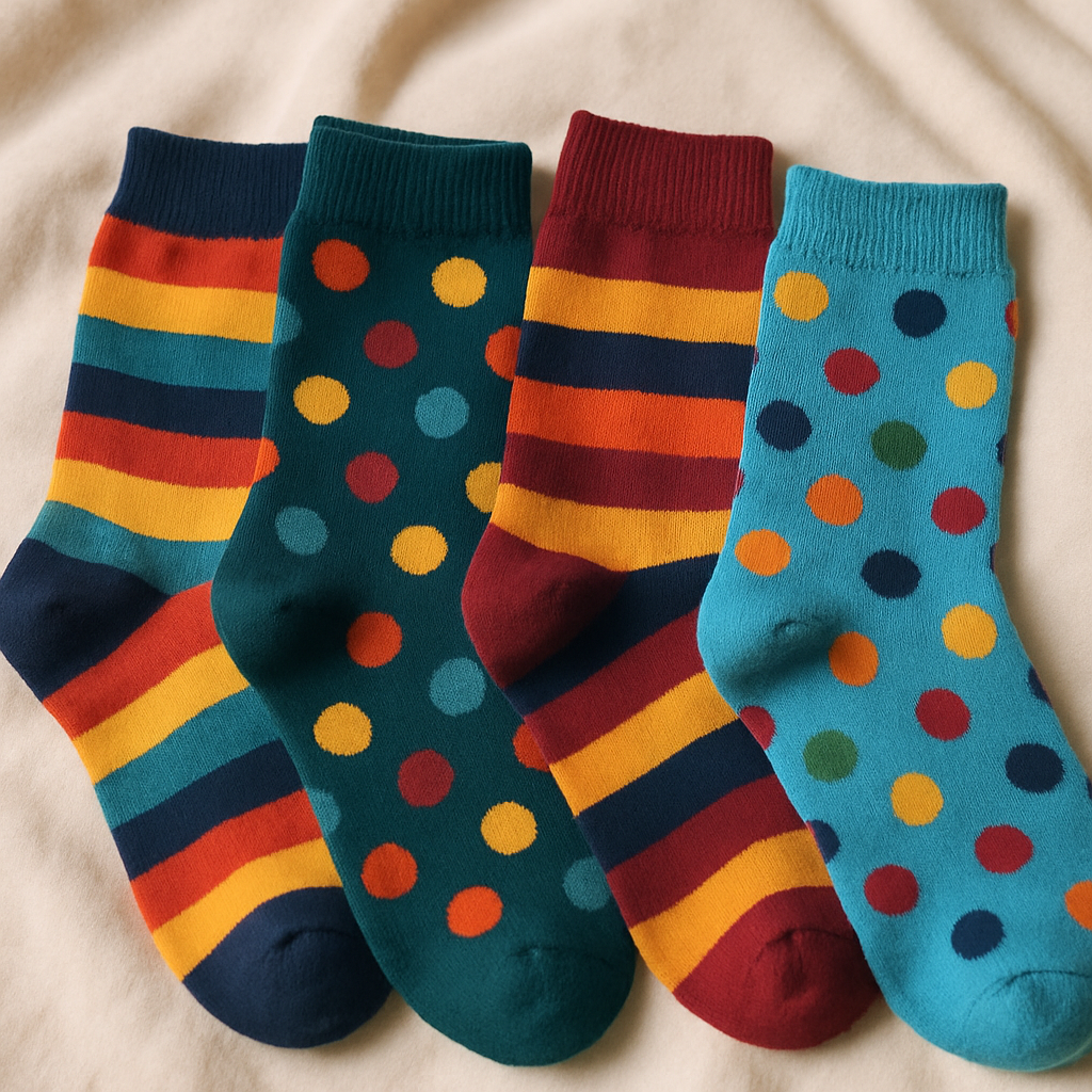 Hochwertige Socken in verschiedenen Designs